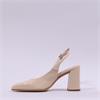 Wonders Vilma Slingback Block Heel - Beige Patent